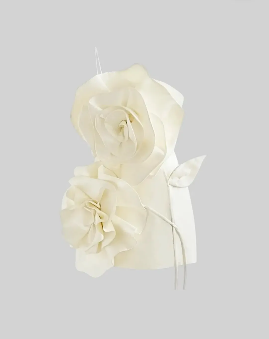 Sierra Darien Voluminous Flower Design Dress Ivoire Size 10 for rent on The Volte - main image