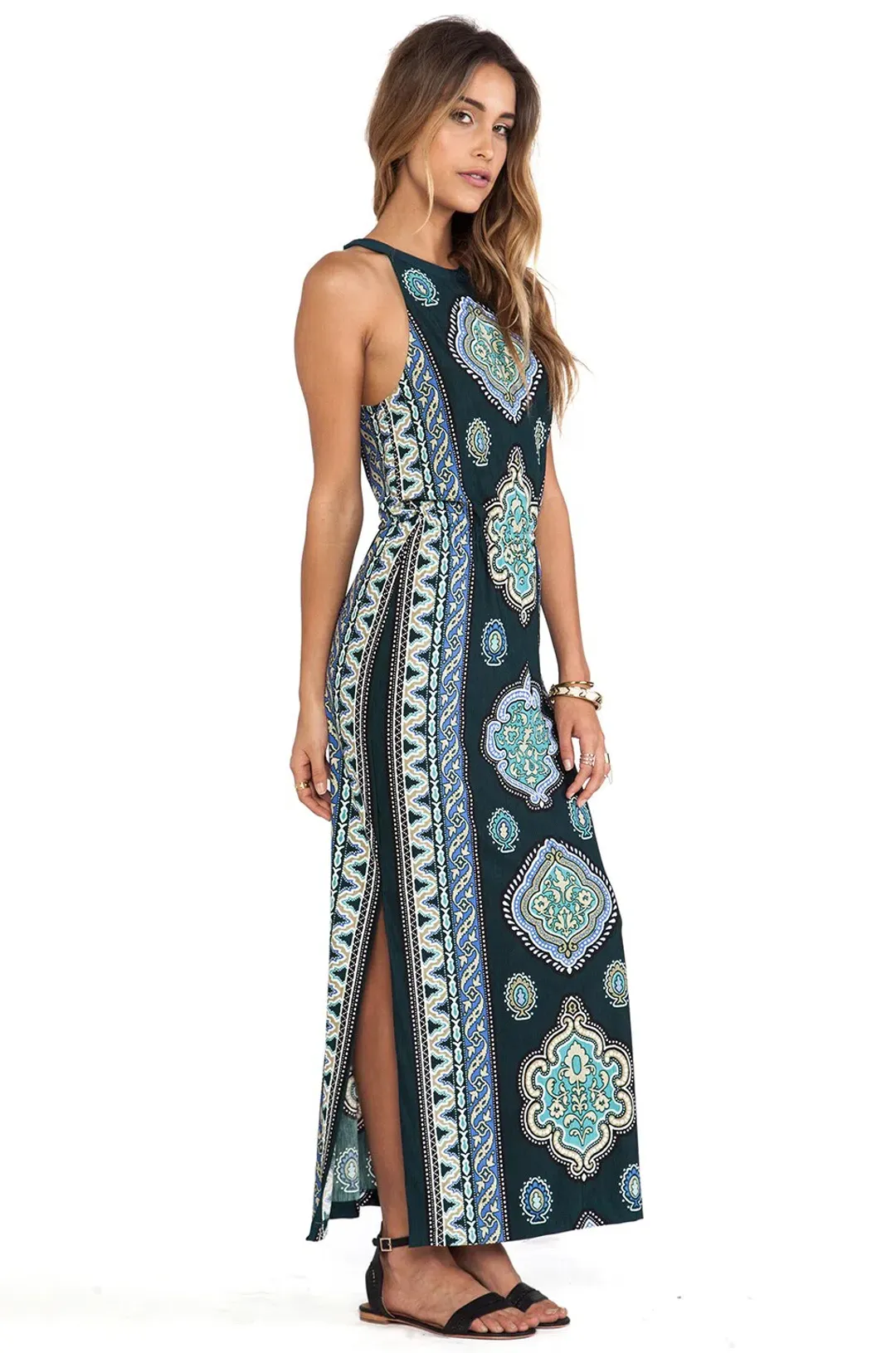 Tigerlily Mughal Midi Dress Print Size 6 for rent on The Volte - main image