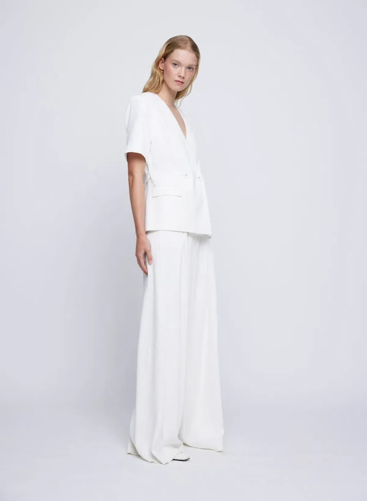 Anna Quan Kathleen Jacket And Matteo Pants Set In Carta 6 - Image 2