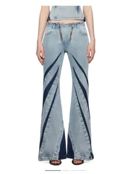 Dion Lee Darted Denim Set Blue Size 8 for rent on The Volte - image 3