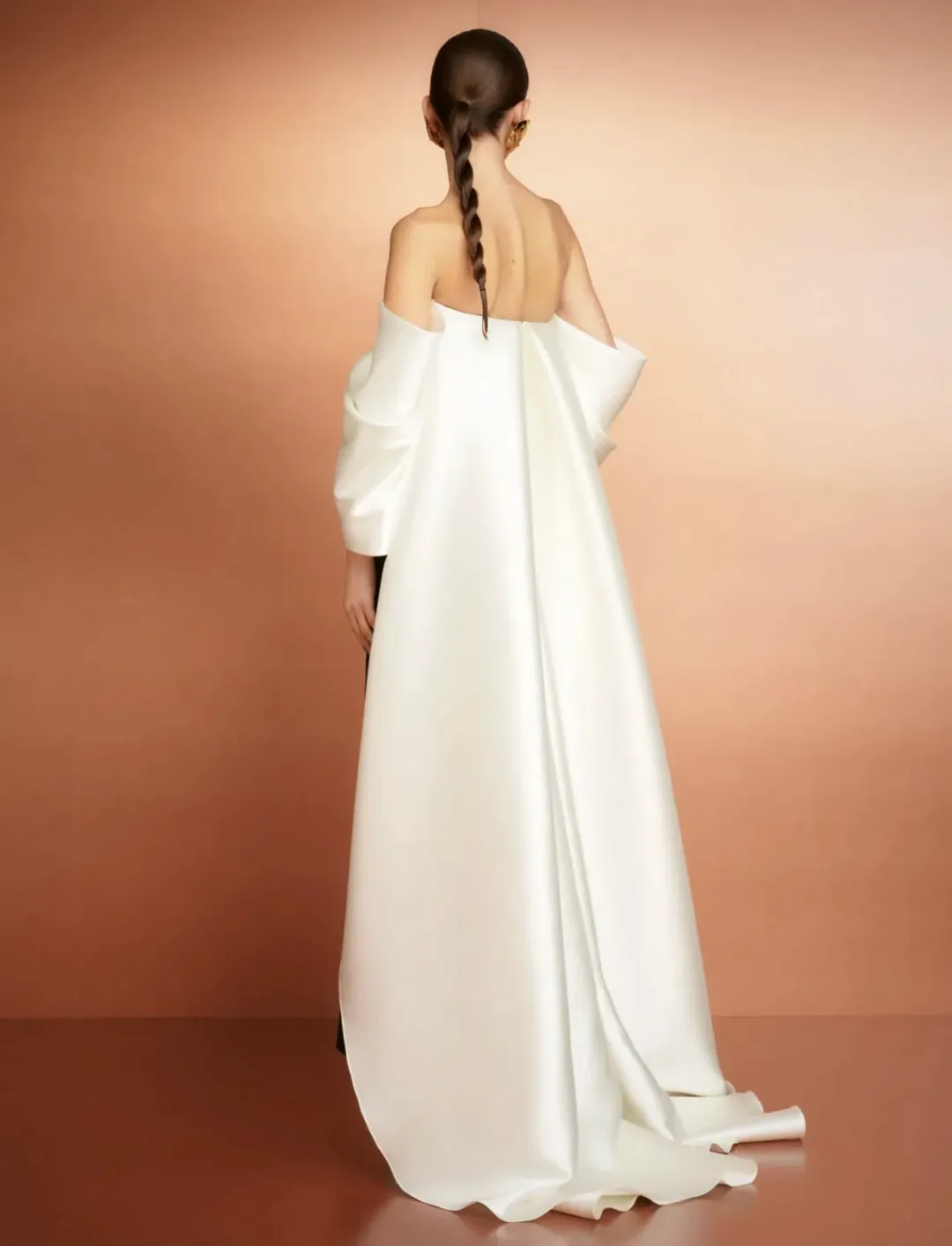 Solace London The Kyla Maxi Dress in Black and Cream Size 16 for rent on The Volte - main image