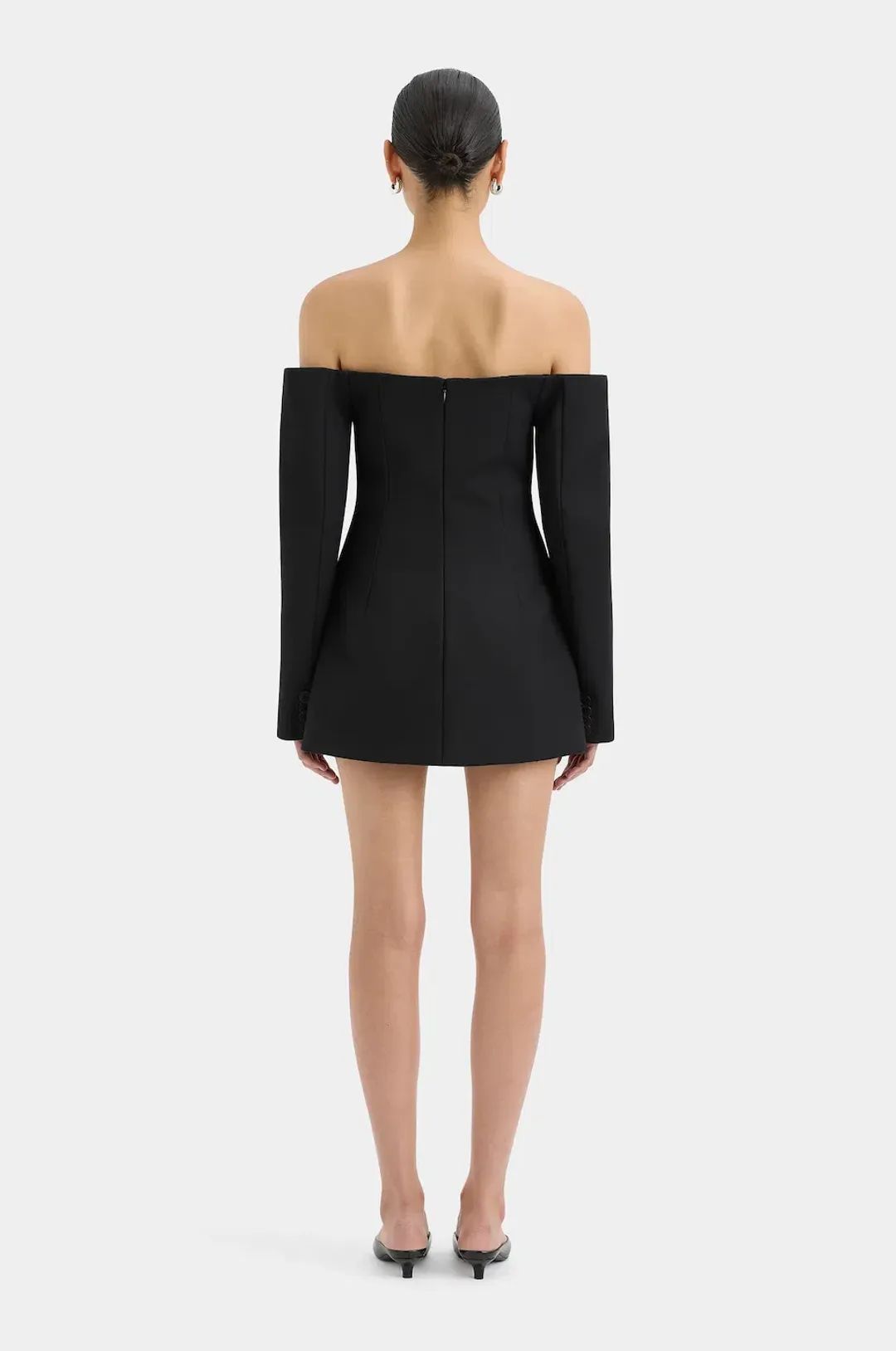 Sir the Label Sandrine Tailored Mini Dress Black Size 1 / AU 8 for rent on The Volte - main image