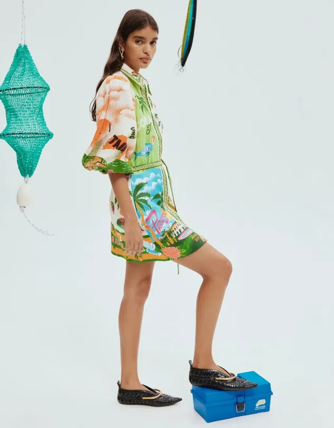 Alemais Paradiso Mini Dress Print Size 14 for rent on The Volte - main image