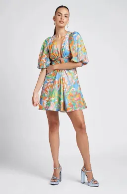 Sheike Stevie May Mini Dress Multi Print Size 16 for rent on The Volte - image 1