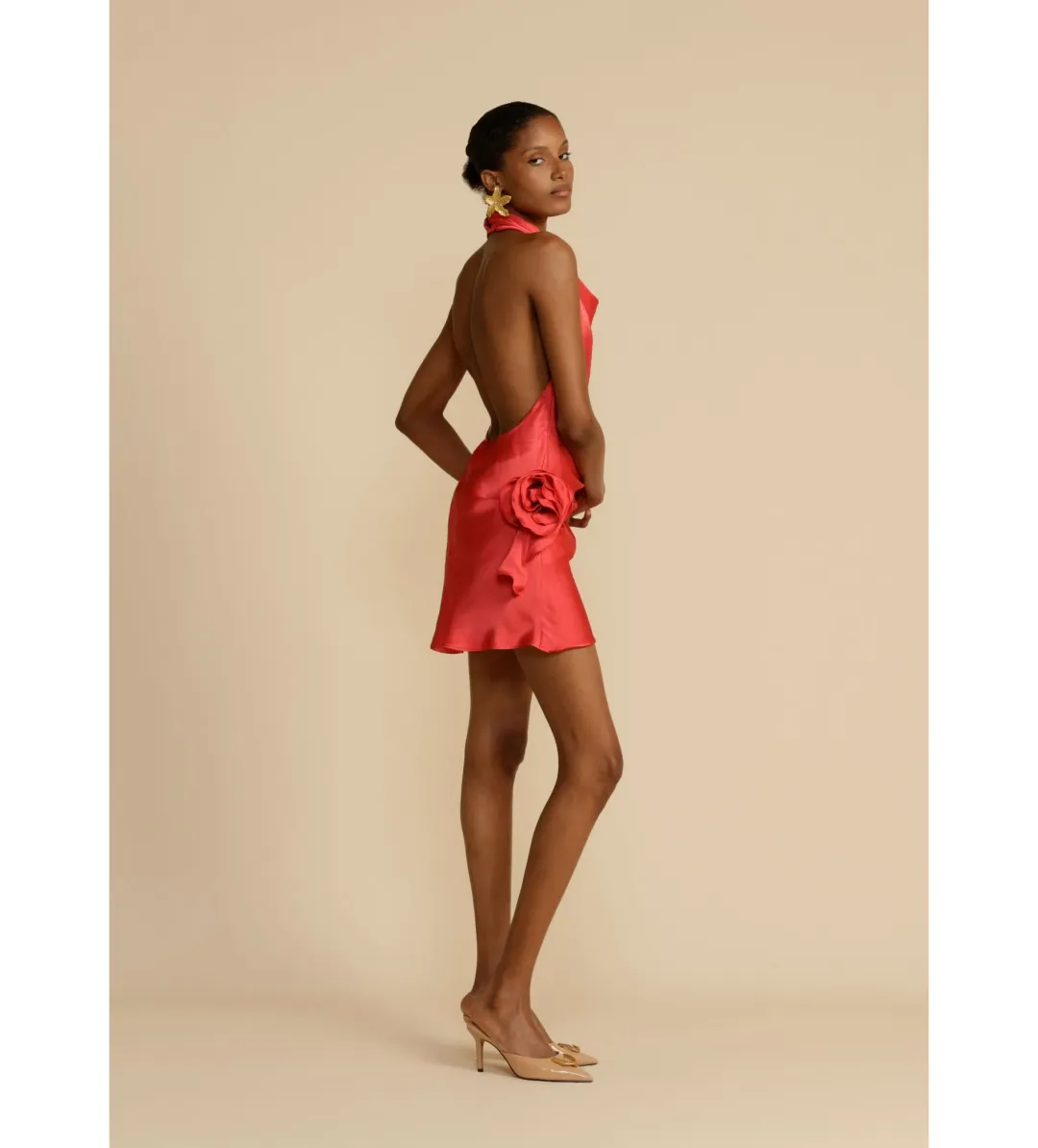 Arcini Ori Rosa Dress Punch Red Size AU 8 for rent on The Volte - main image