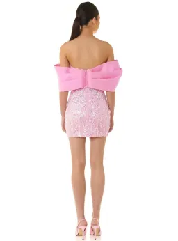 Eliya The Label Bianca Mini Dress Pink Size L / AU 12 for rent on The Volte - image 4