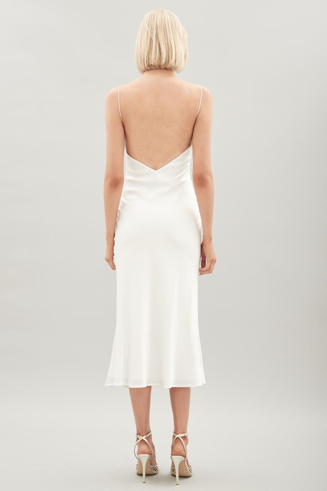 Hansen & Gretel Demi silk Dress Bone Cream 8 for rent on The Volte - main image