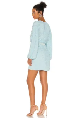 Retrofete Gabrielle Robe Dress Baby Blue Size 6 for rent on The Volte - image 2