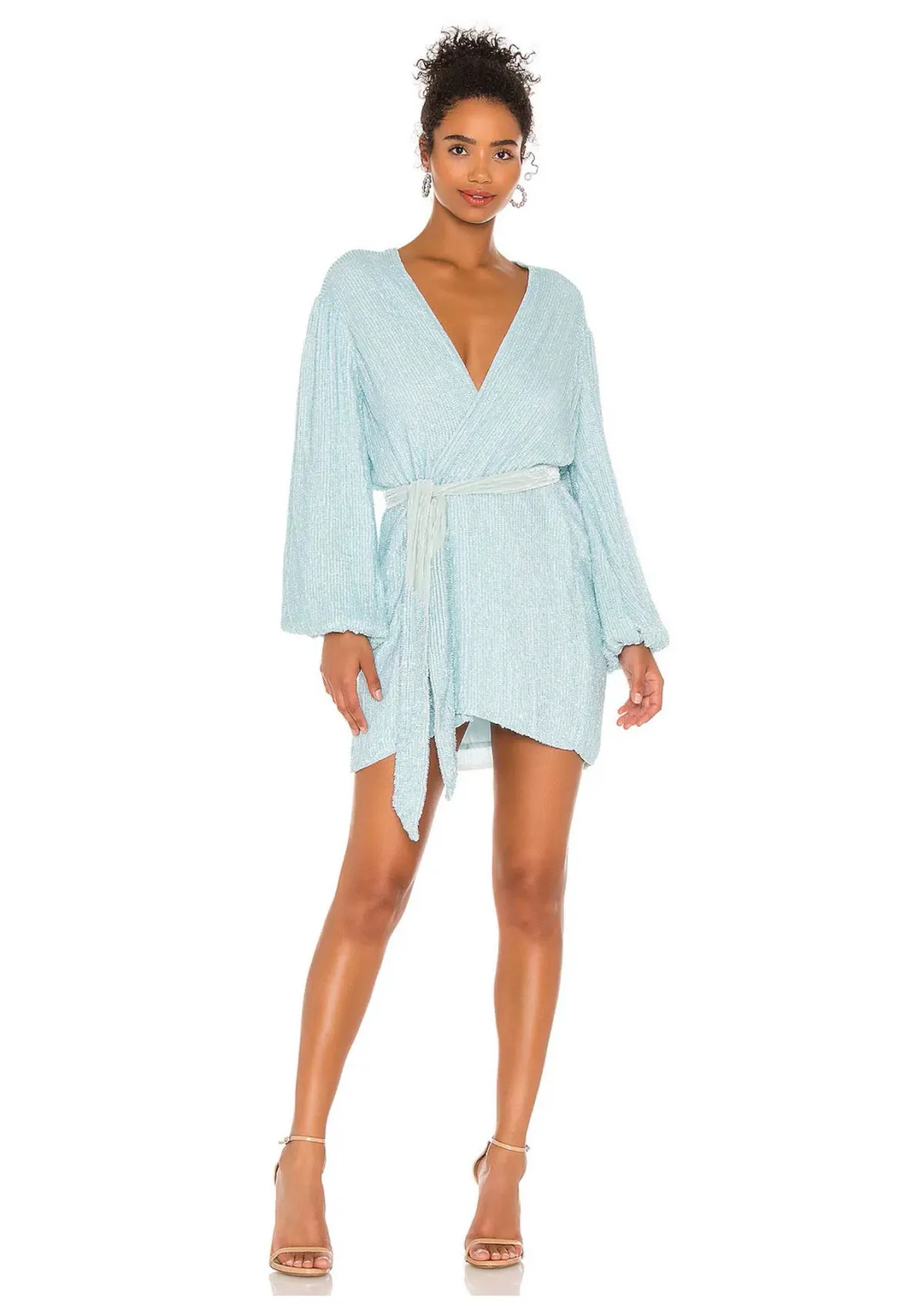 Retrofete Gabrielle Robe Dress Baby Blue Size 6 - Image 1