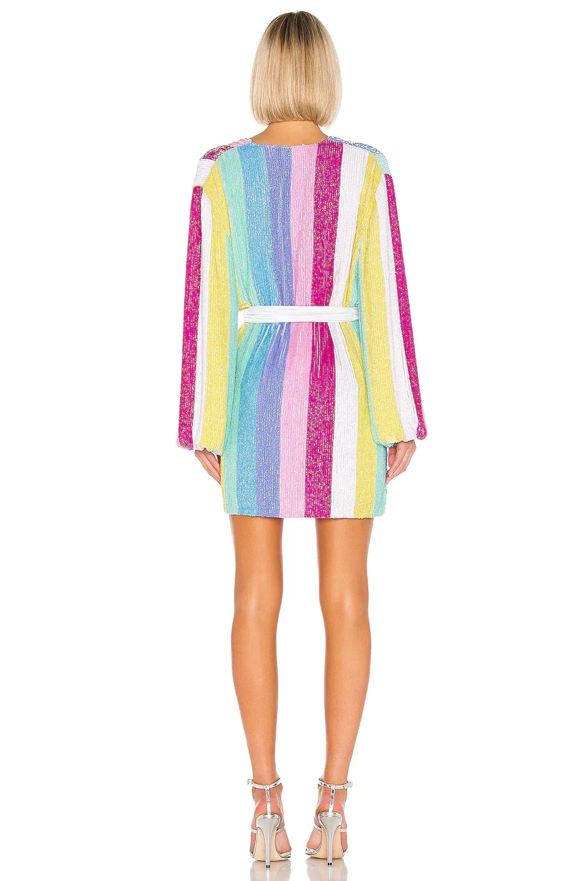 Retrofete Gabrielle Robe Dress Unicorn Stripe Size 8 - Image 2