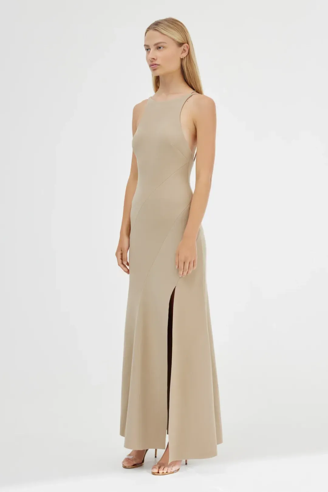Significant Other Aisling Backless Dress in Latte Size 10 for rent on The Volte - main image