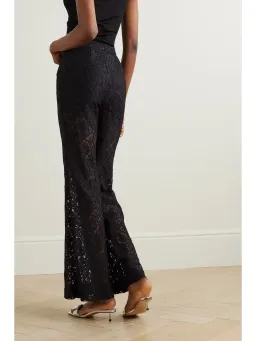 Zimmerman Matchmaker Lace Flared Pants Black Size 0 / AU 8 for rent on The Volte - image 2