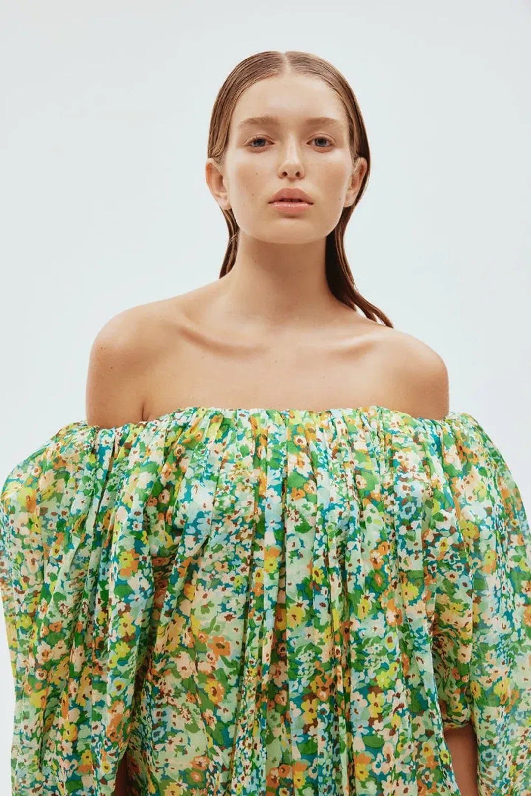 Alemais Francis Bubble Mini Dress Floral Size 6 for rent on The Volte - main image