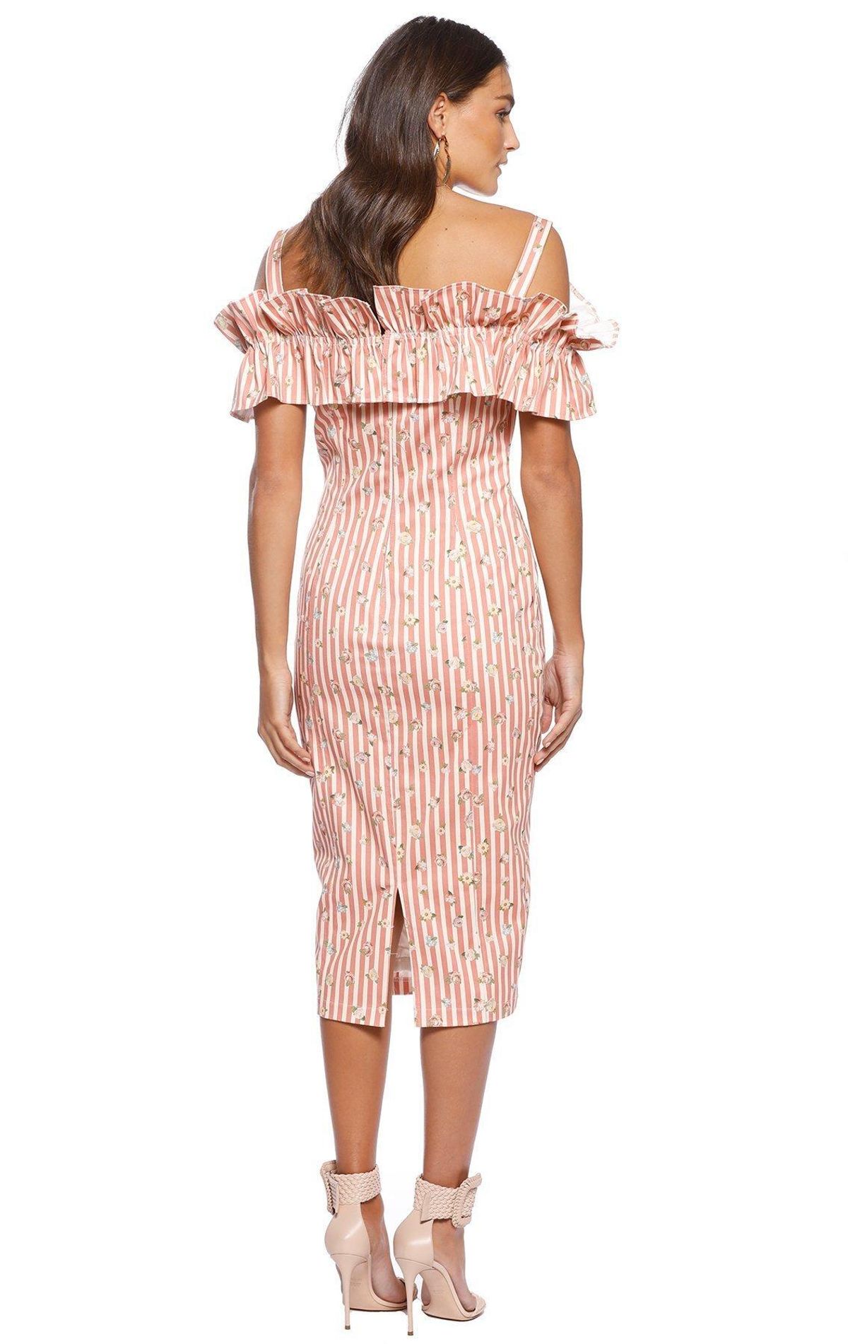 Pasduchas Brio Stripe Midi Dress Print Size 6 - Image 2
