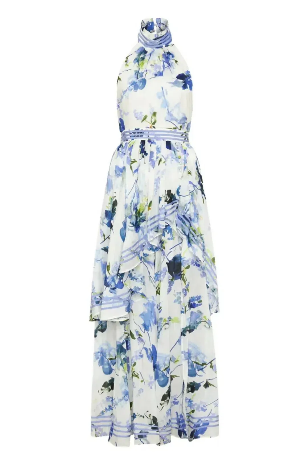 Aje Sienna Maxi Dress in Lavenders Of Provence Size 4 for rent on The Volte - main image