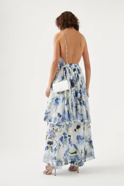 Aje Sienna Maxi Dress in Lavenders Of Provence Size 4 for rent on The Volte - image 3