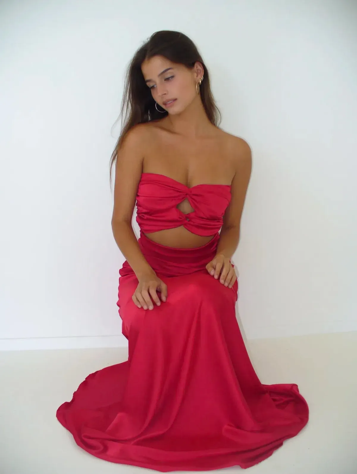 HNTR the Label Inka Gown Wine Size XS / AU 6 - Image 5
