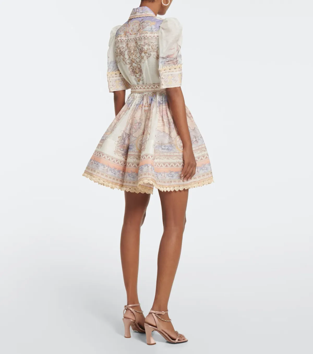Zimmermann The High Tide Mini Dress in Odyssey Print Size 1 / AU 10 - Image 2