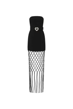 Rebecca Vallance Estelle Strapless Maxi Dress Black Size 6 for rent on The Volte - image 8