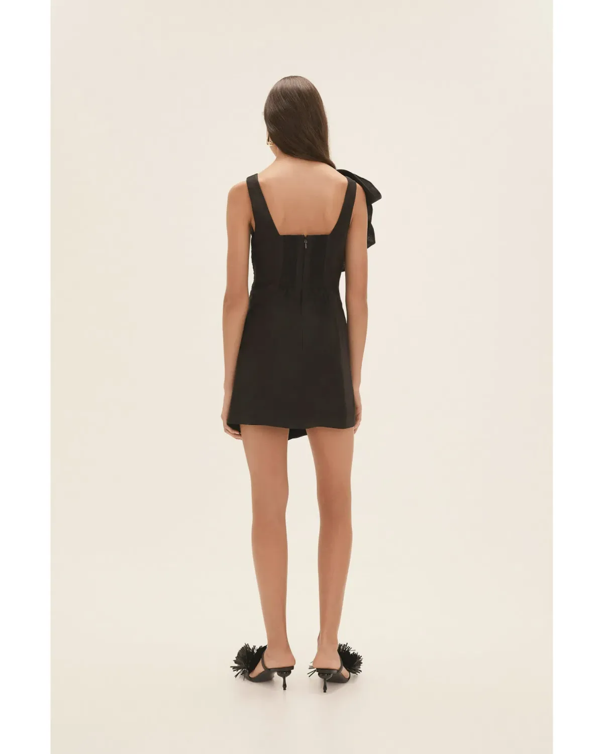 Aje Energy Mini Dress Black Size AU 8 - Image 4