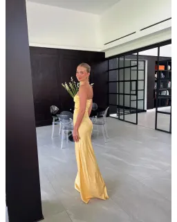 HNTR The Label Inka Gown In Gold Sun Size AU 12 for rent on The Volte - image 3