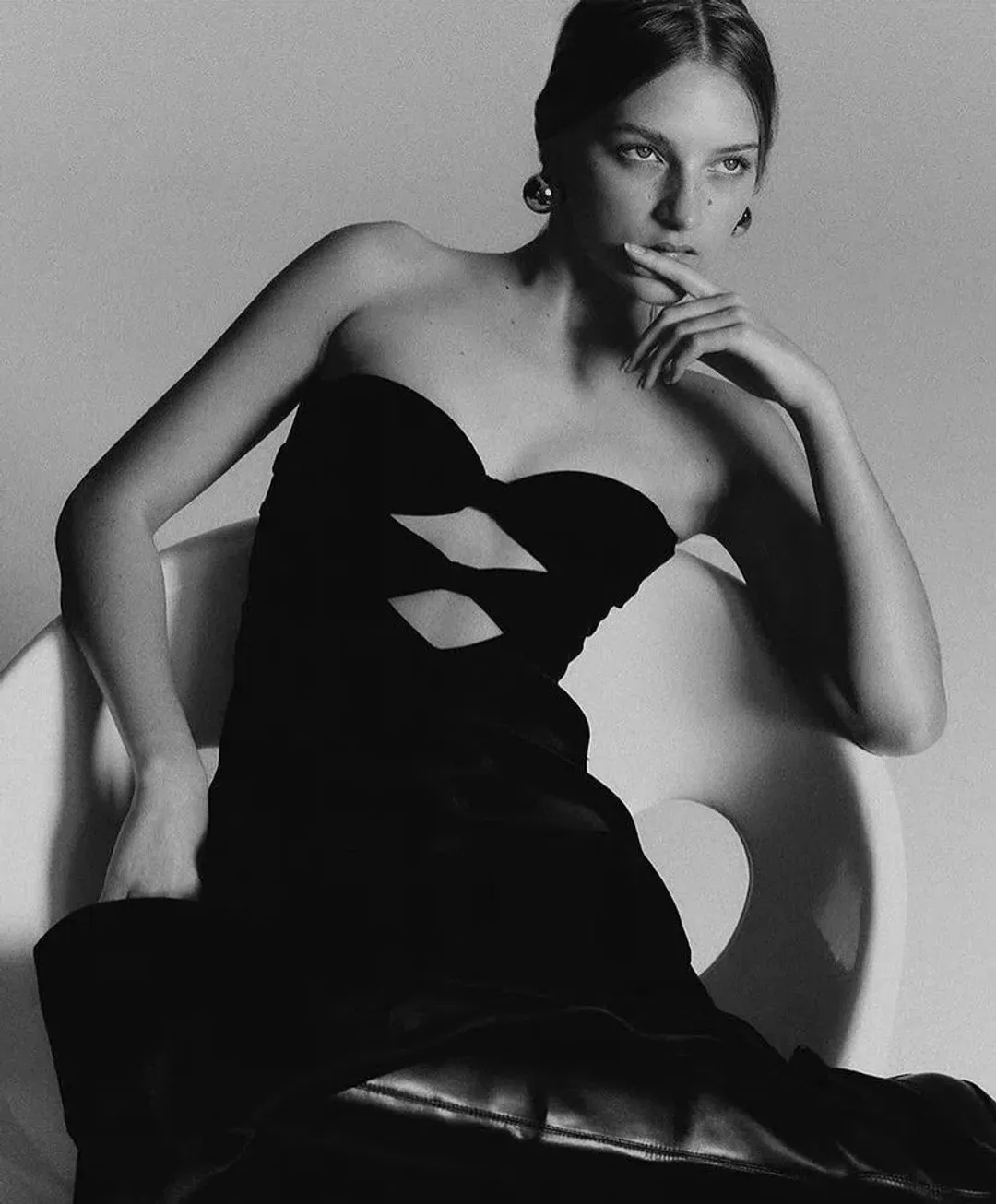 Bec & Bridge Halle Strapless Dress In Black Size S / AU 8 for rent on The Volte - main image