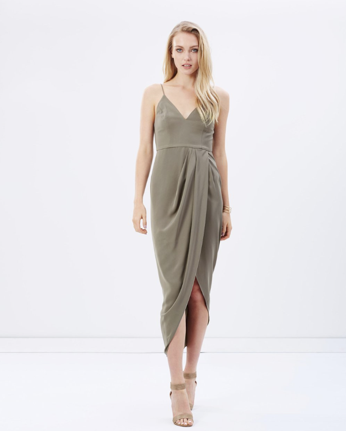 Shona Joy Core Cocktail Green Dress size 6 - Image 2
