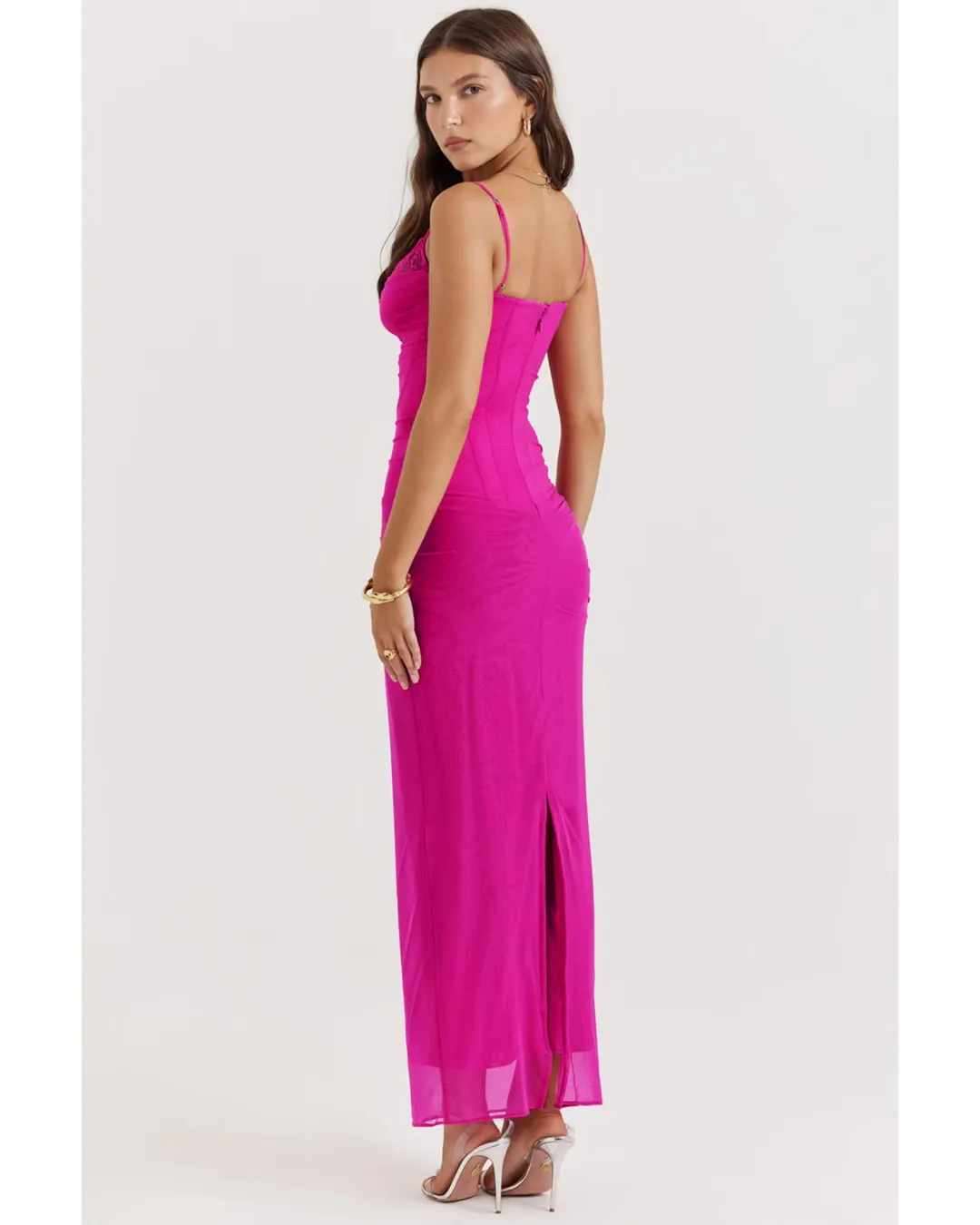 House of CB Nalini Maxi Dress Fuchsia Size S / AU 8 for rent on The Volte - main image