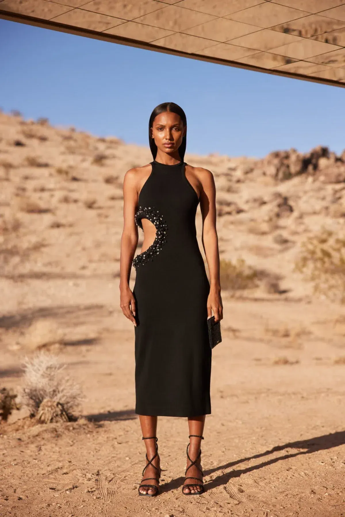 Cult Gaia Katina Midi Dress Black Size 8 - Image 3