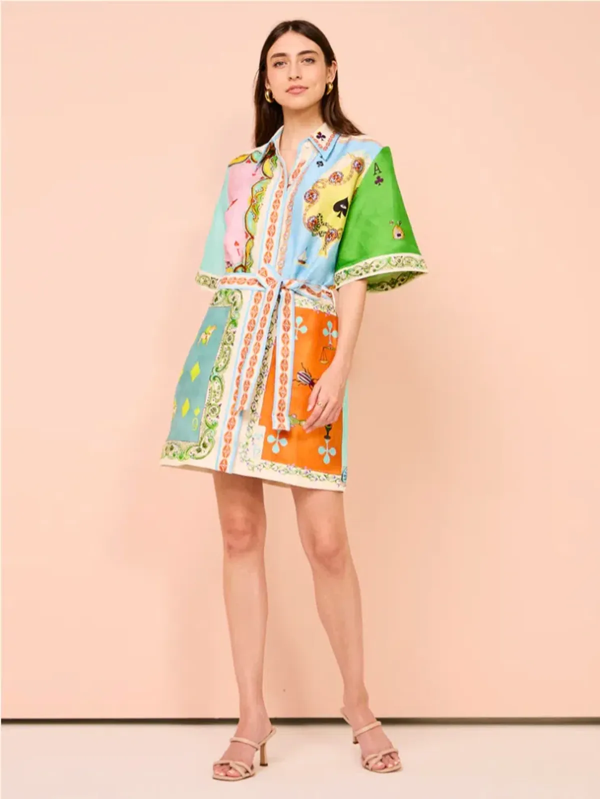 Alemais Rummy Mini Dress In Multi Size 12 - Image 4