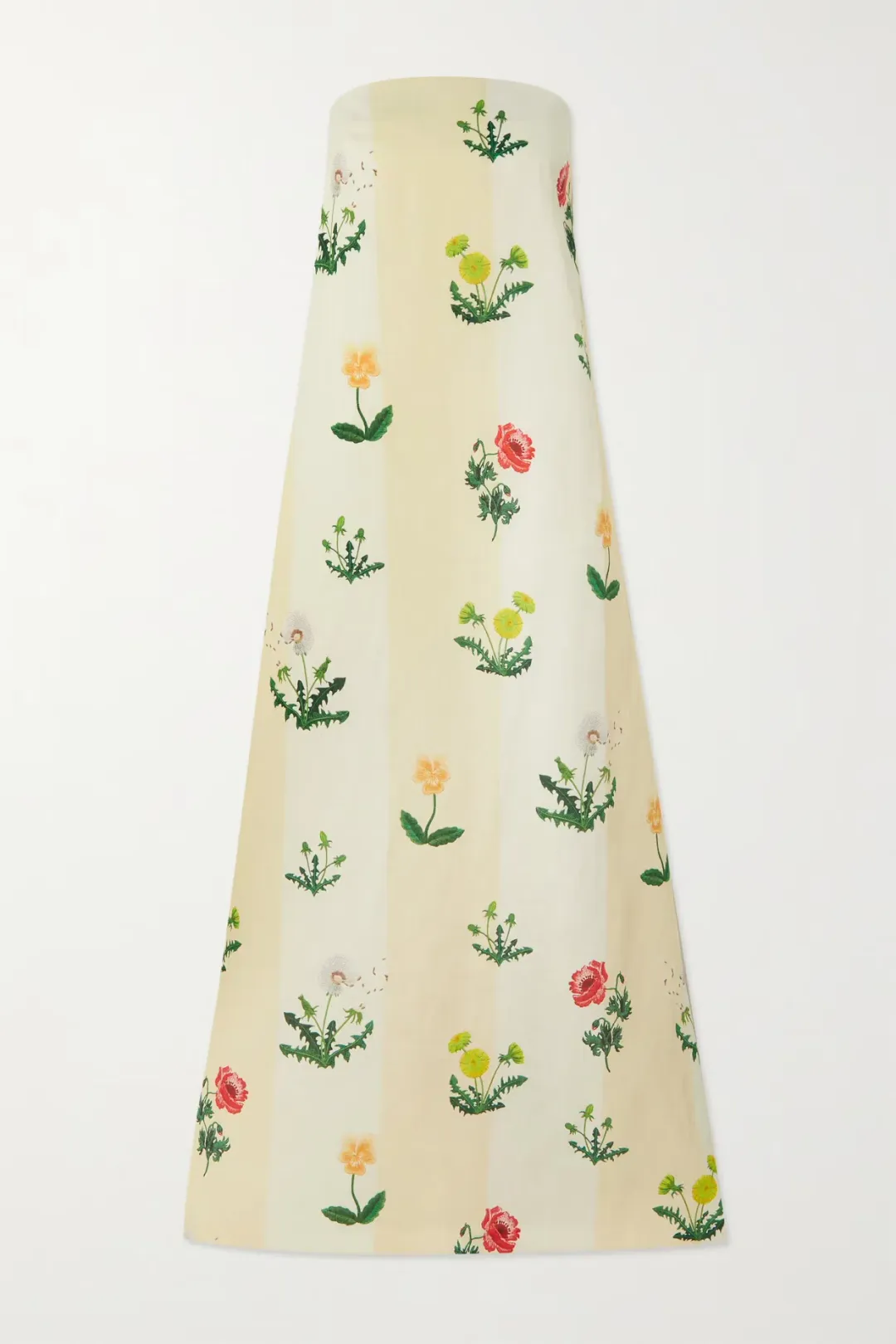 Oroton Poppy Print Gown Cream Floral 10 for rent on The Volte - main image