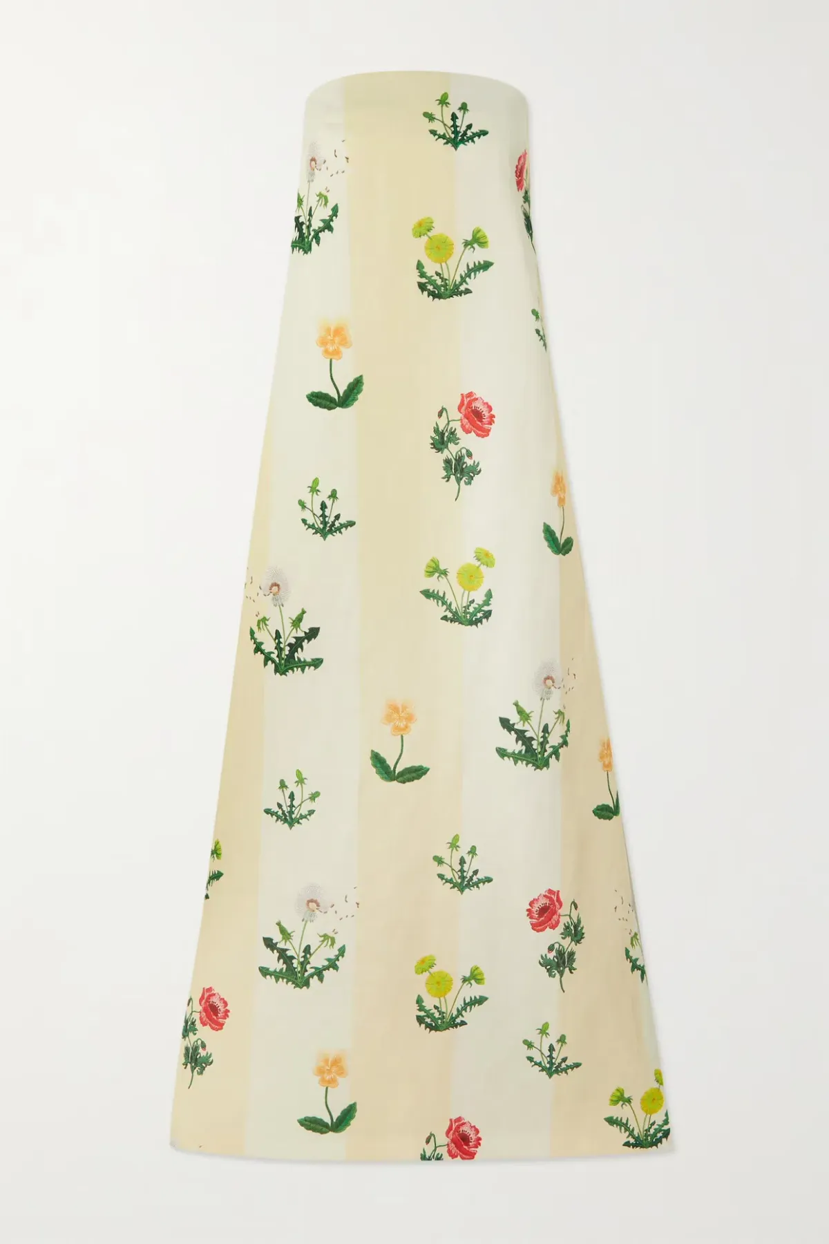 Oroton Poppy Print Gown Cream Floral 10 - Image 10