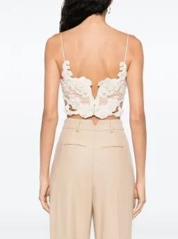 Zimmermann Sensory Velvet Lace Bodice Macadamia Size 0P / AU 6P for rent on The Volte - image 3