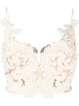 Zimmermann Sensory Velvet Lace Bodice Macadamia Size 0P / AU 6P for rent on The Volte - image 4