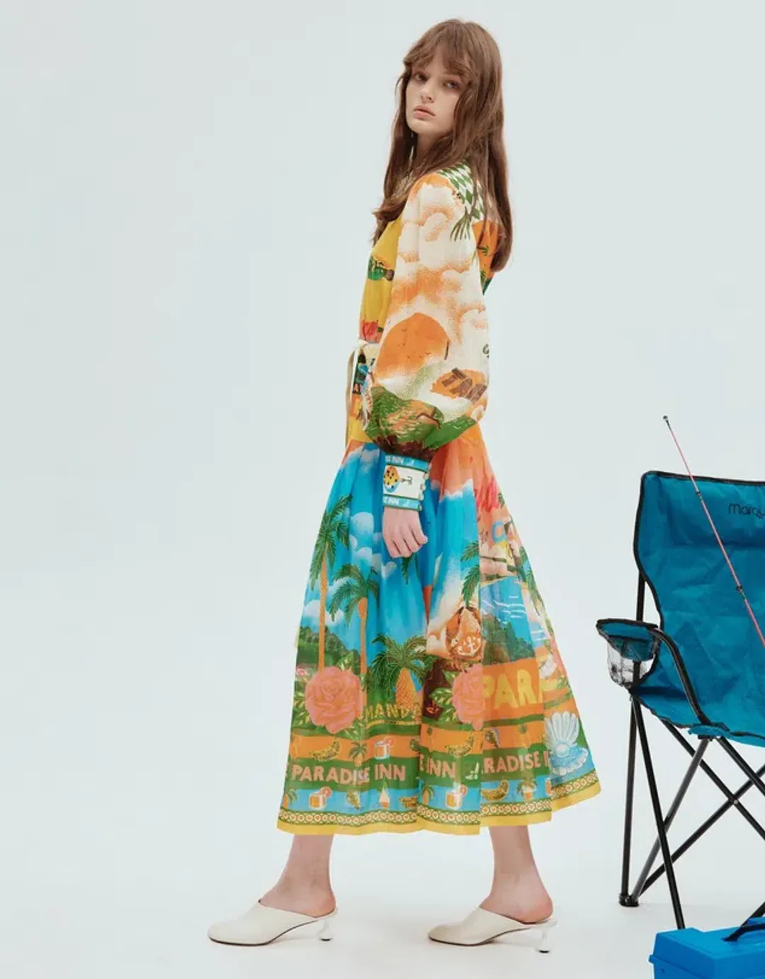 Alemais Paradiso Shirt Dress Multi Size 6 for rent on The Volte - main image