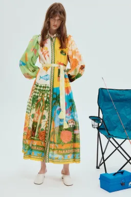 Alemais Paradiso Shirt Dress Multi Size 6 for rent on The Volte - image 1
