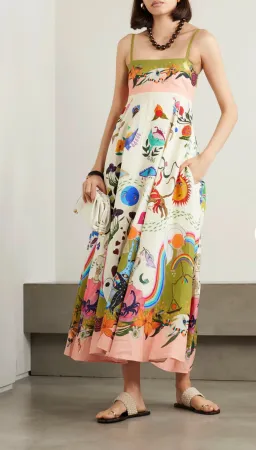Alemais Evergreen Sundress Print Size AU 8 for rent on The Volte - image 1