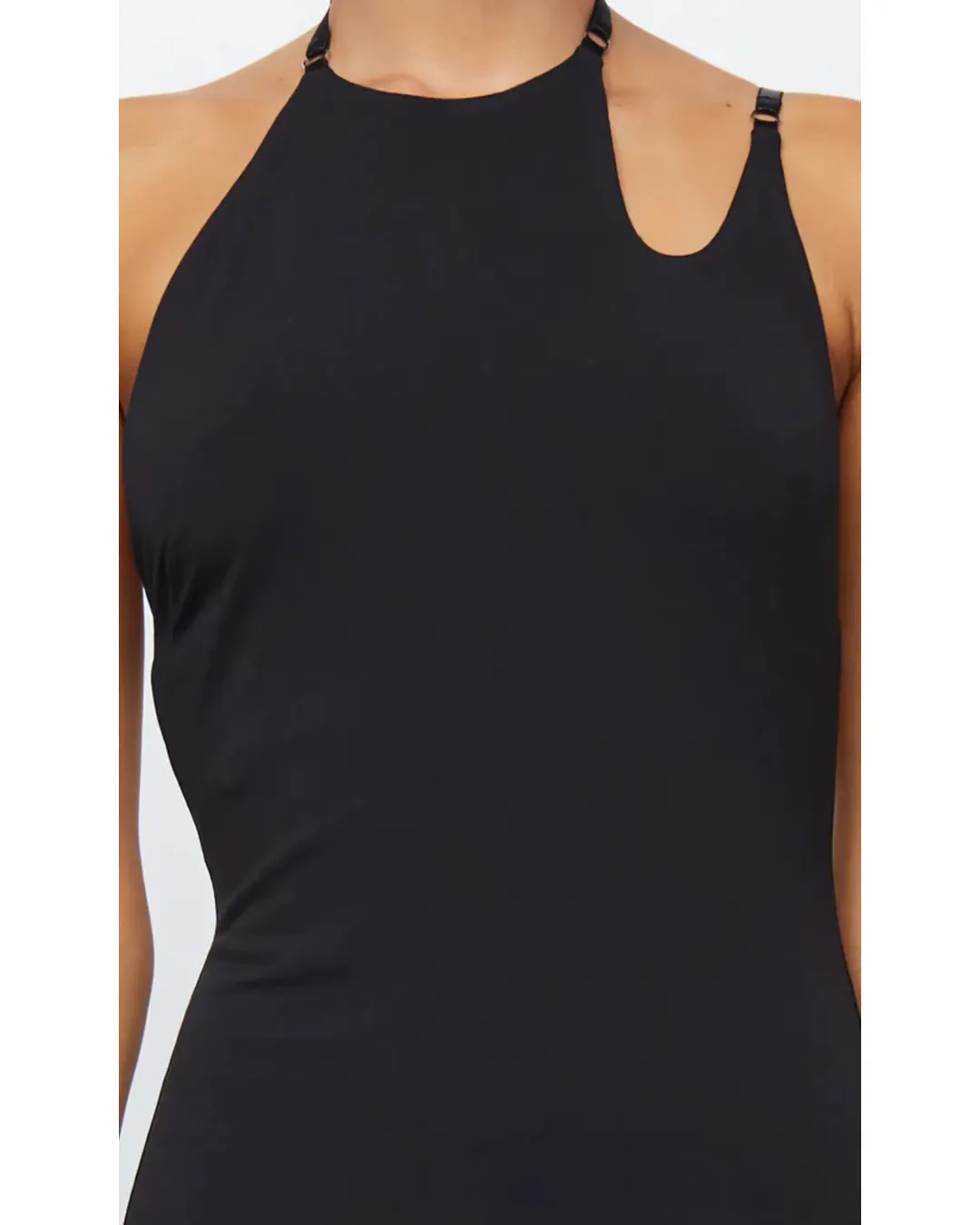Bec & Bridge Zadie Asymmetric High Neck Maxi Dress In Black Size AU 8 for rent on The Volte - main image