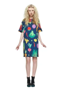 Gorman Vege Winter Harvest Mini Dress Print Size 8 for rent on The Volte - image 1