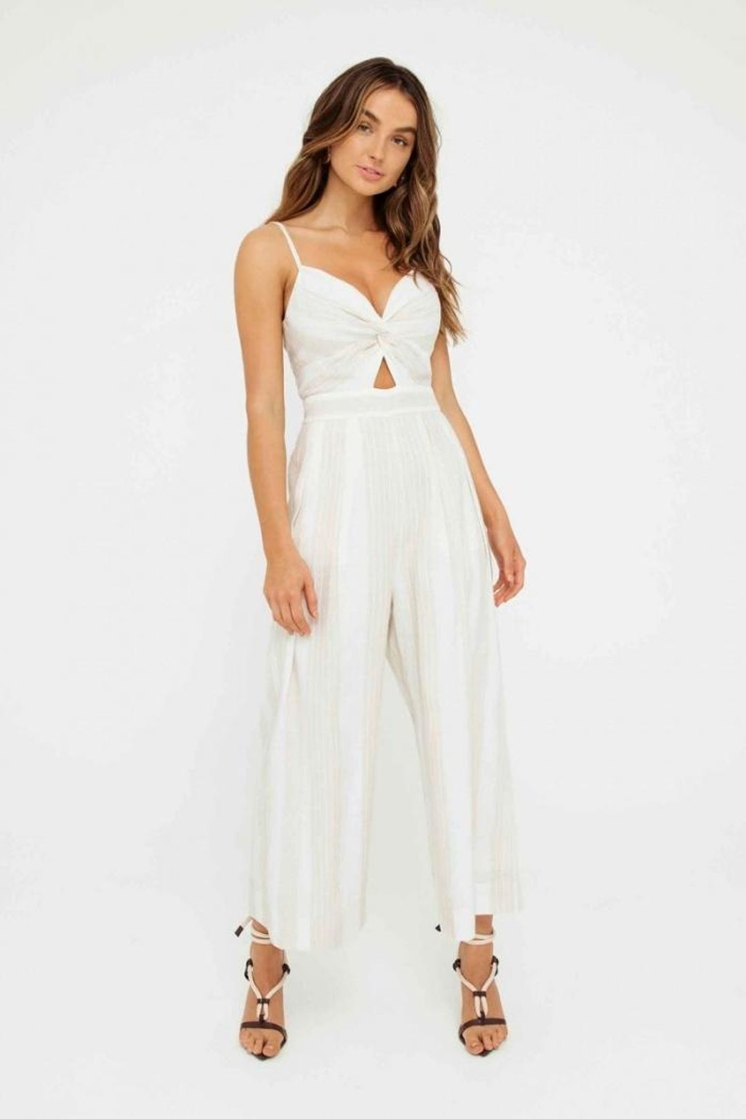 Sheike Resort Jumpsuit White Size 8 for rent on The Volte - main image
