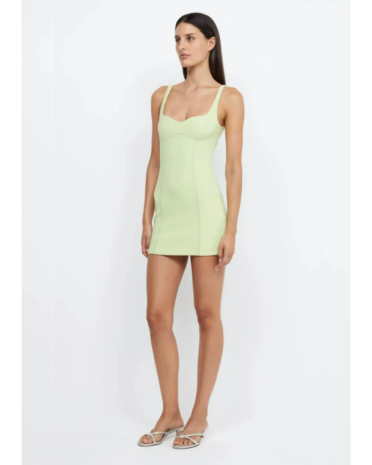 Bec & Bridge Zoe Mini Dress Lime Size AU 6 - Image 2