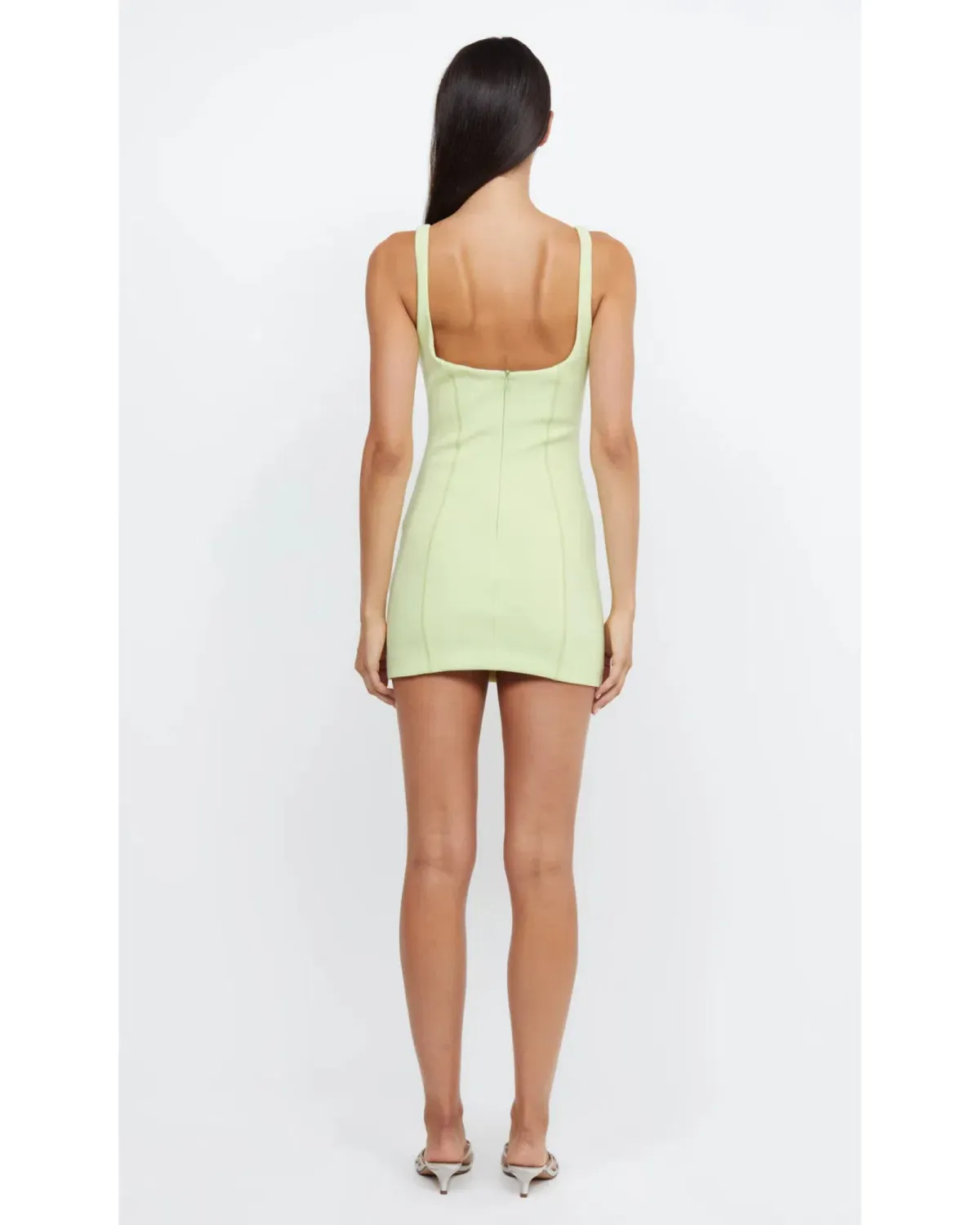 Bec & Bridge Zoe Mini Dress Lime Size AU 6 - Image 3