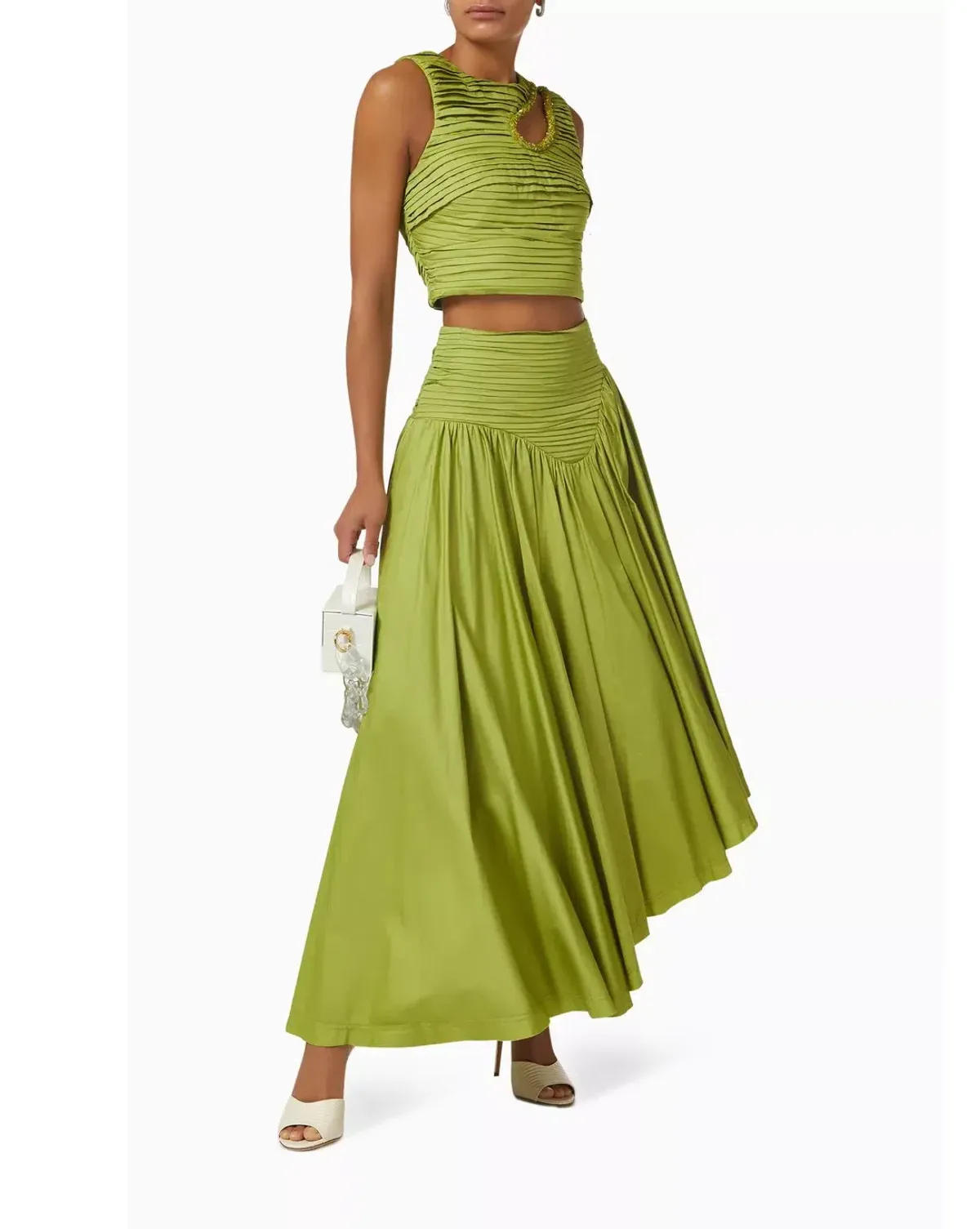 Aje Jolie Skirt and Top Set Verdant Green Size 6 - Image 1