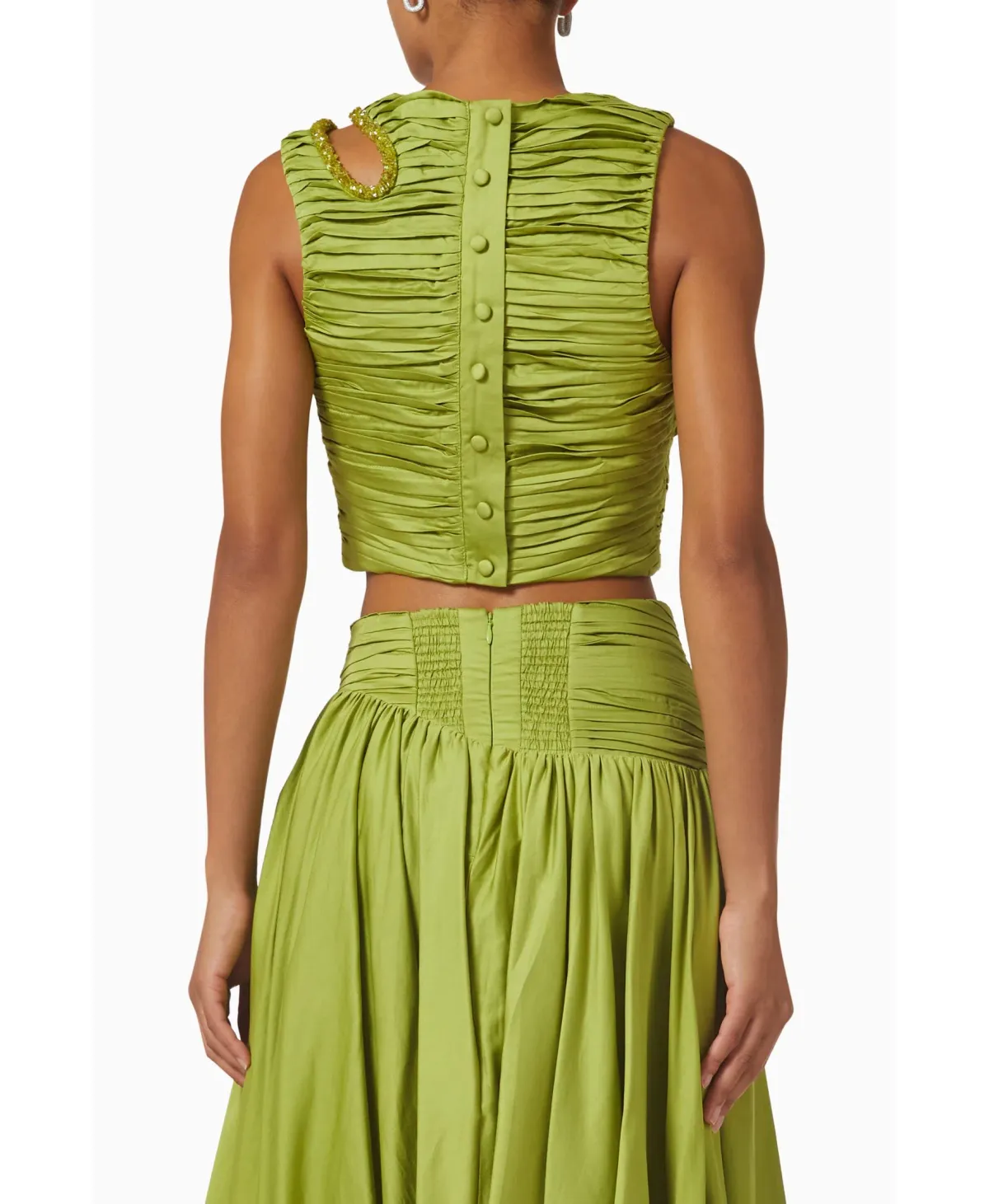 Aje Jolie Skirt and Top Set Verdant Green Size 6 - Image 2