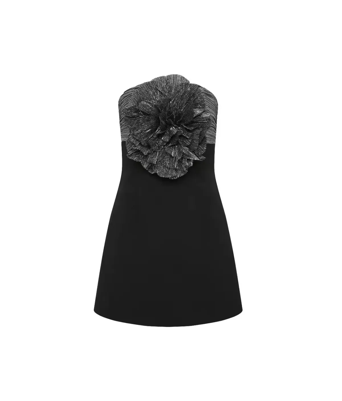 Rebecca Vallance Lumi Mini Dress Black & Silver - Image 6