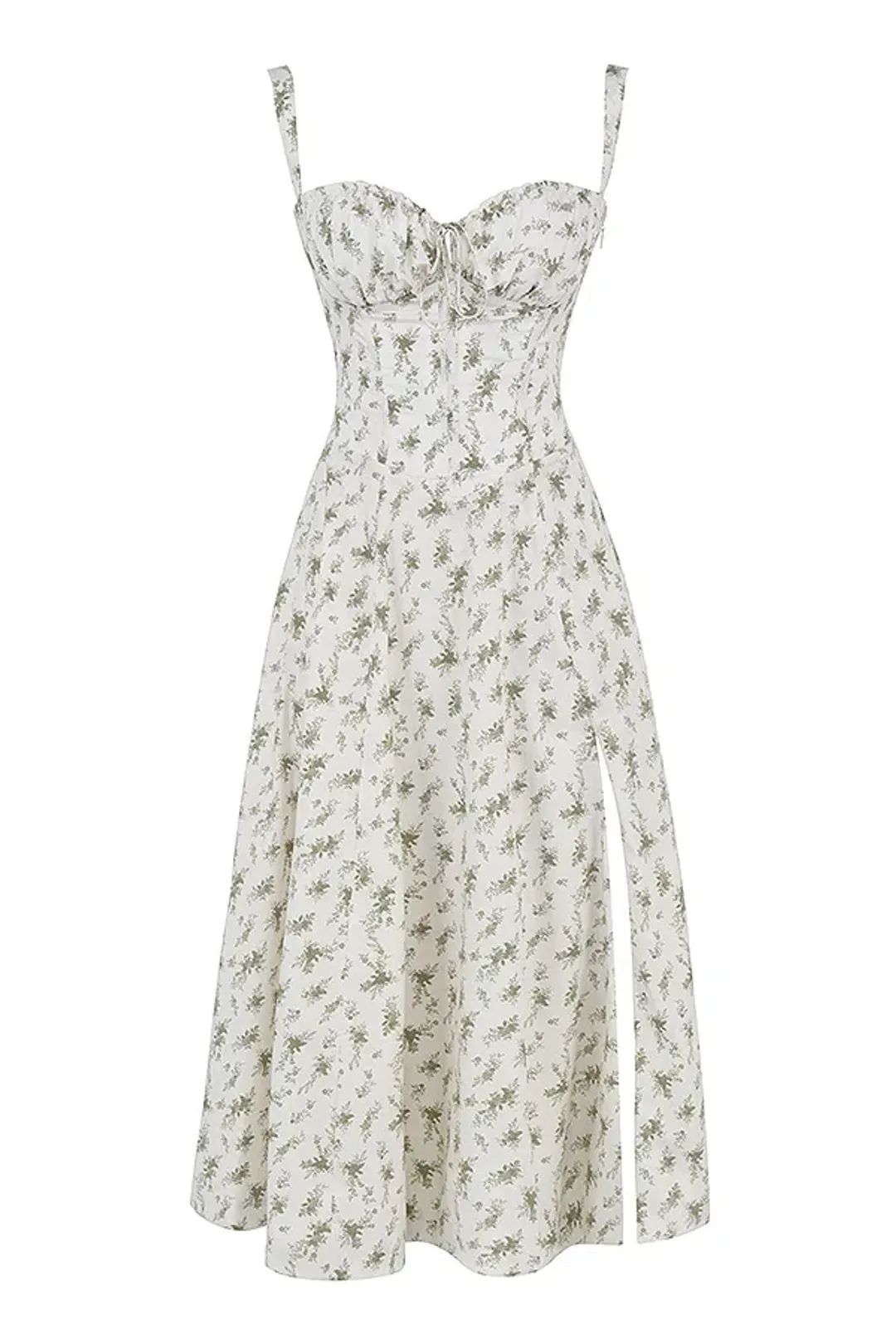 House of CB Carmen Garden Print Bustier Sundress Floral Size 12 for rent on The Volte - main image