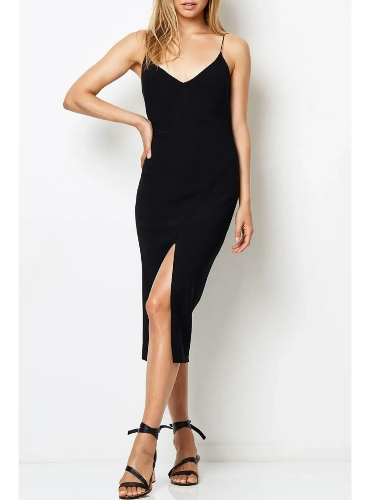 Bec & Bridge Tasha Midi Dress Black Size AU 8 - Image 1