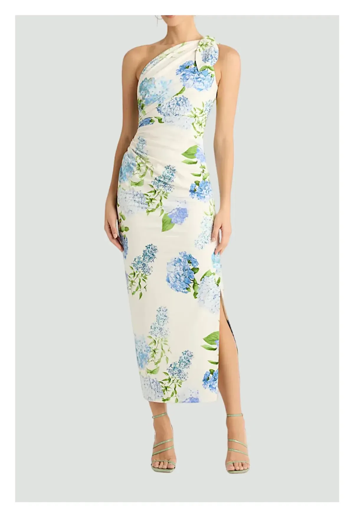 Sheike Blue Bell Midi Dress Floral Size 16 - Image 2