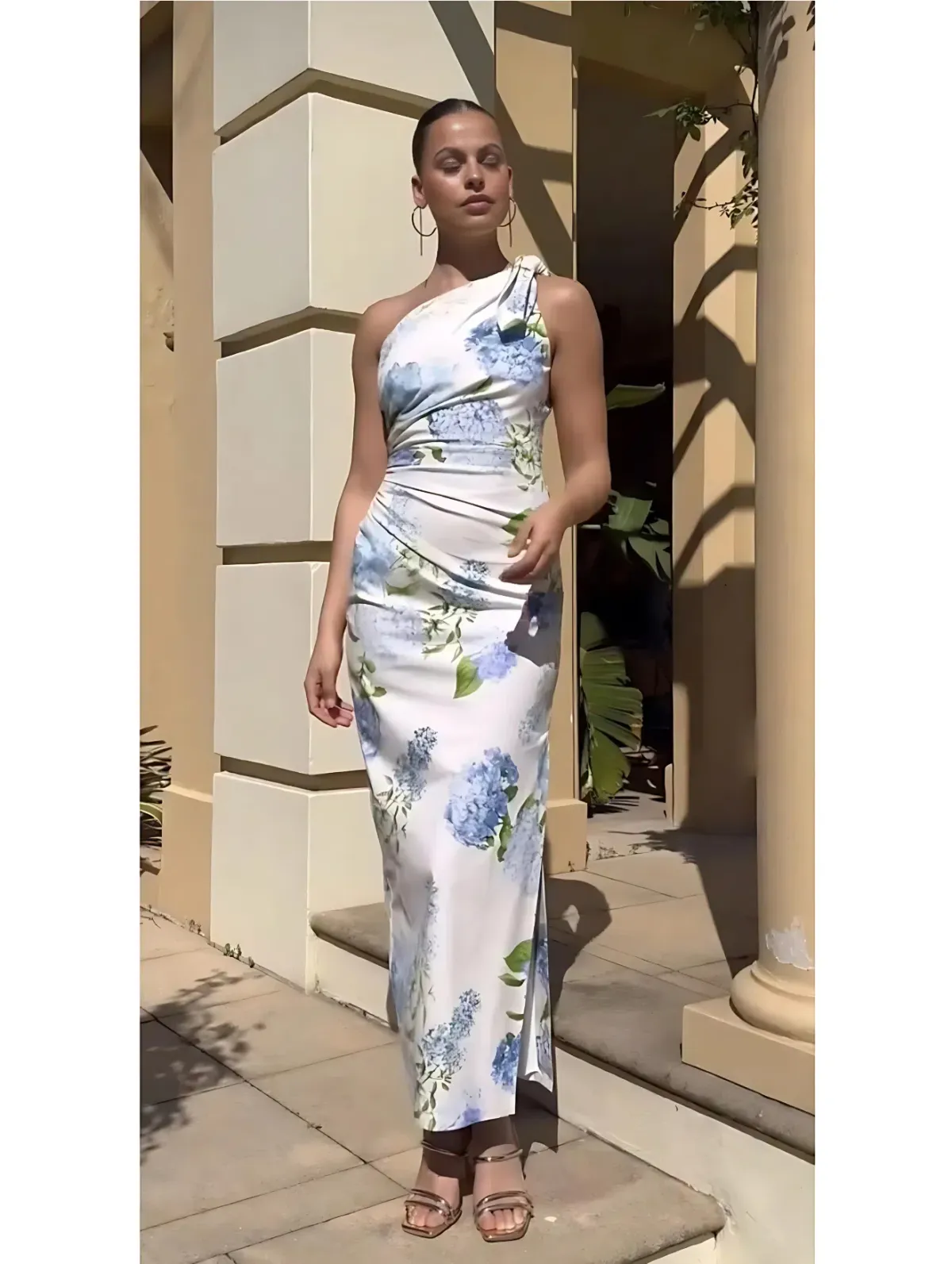 Sheike Blue Bell Midi Dress Floral Size 16 - Image 1