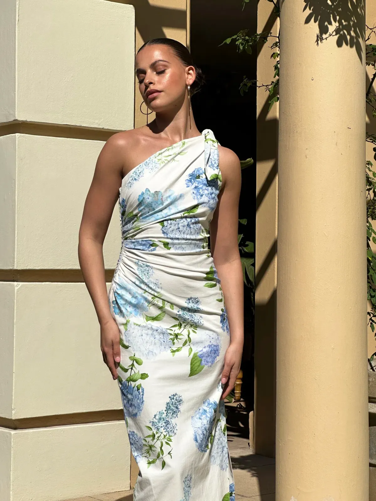 Sheike Blue Bell Midi Dress Floral Size 16 - Image 4